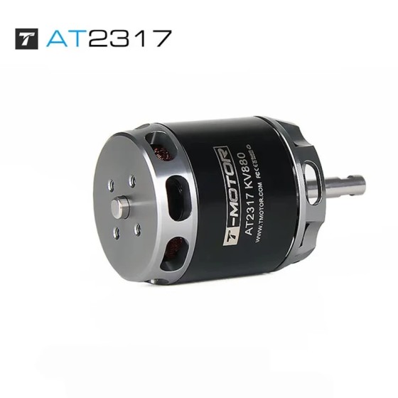 T-MOTOR lange Welle AT2317 KV880 1400KV KV1250 Außen rotor BRUSH LESS MOTOR für Racing Fixed Wing Rc Drone UAV